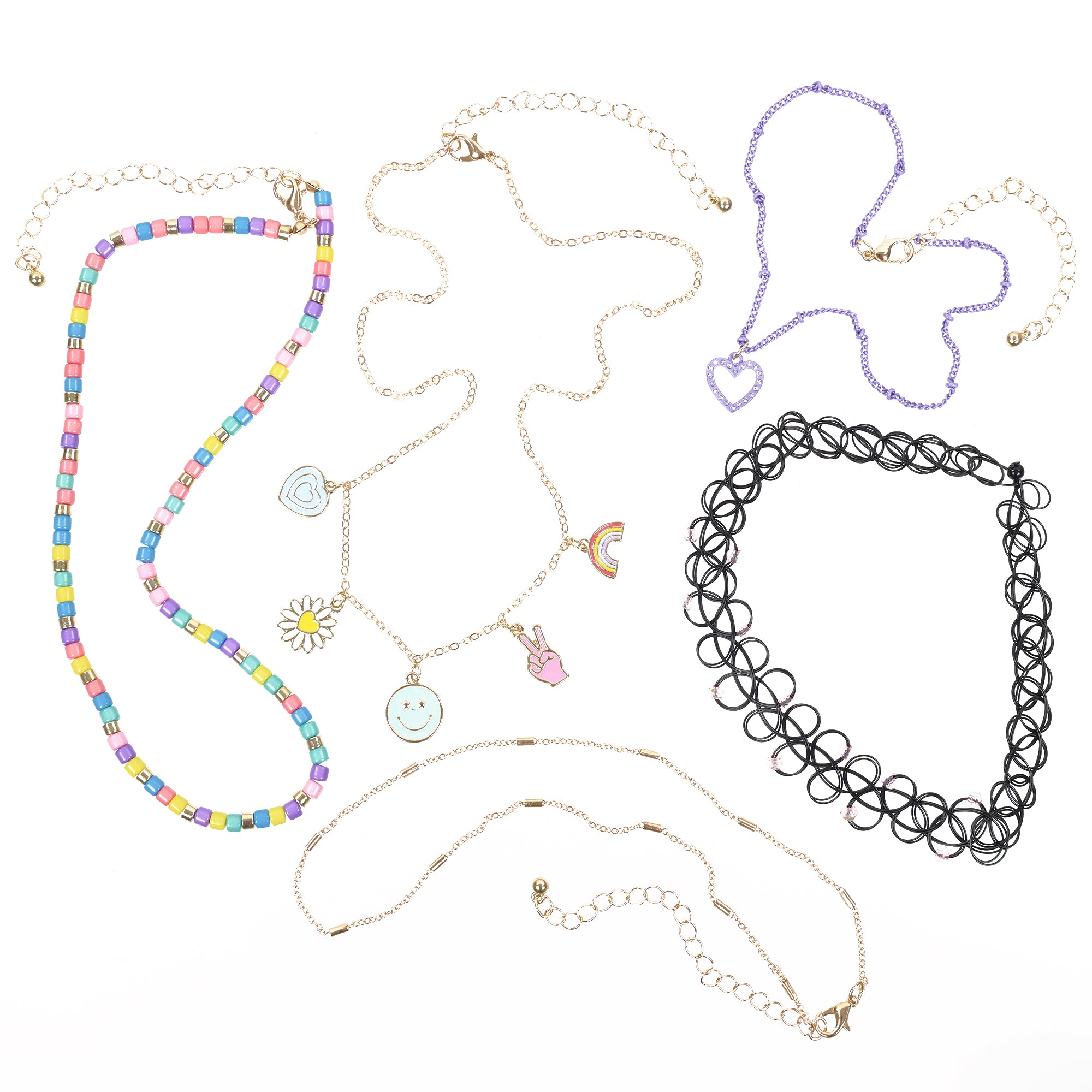 capelli-new-york-girls-jewelry-halskette-5-teilig-schmetterling image 3
