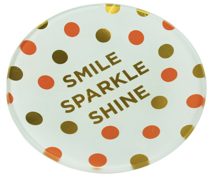 capelli-new-york-trinket-trays-smile-sparkle-shine-schmuckschale-glas-10-cm image 4