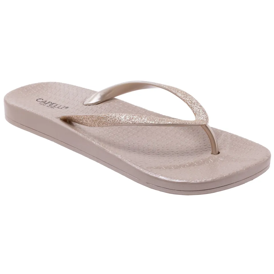 capelli-new-york-ladies-flip-flops-glitter-jelly-sandale image 1
