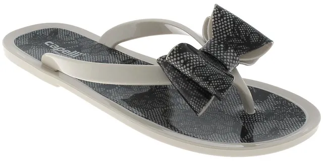 capelli-new-york-nude-floral-pom-jelly-flip-flops-damen-nude image 1