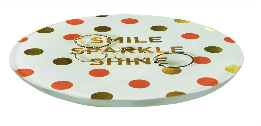 capelli-new-york-trinket-trays-smile-sparkle-shine-schmuckschale-glas-10-cm image 5