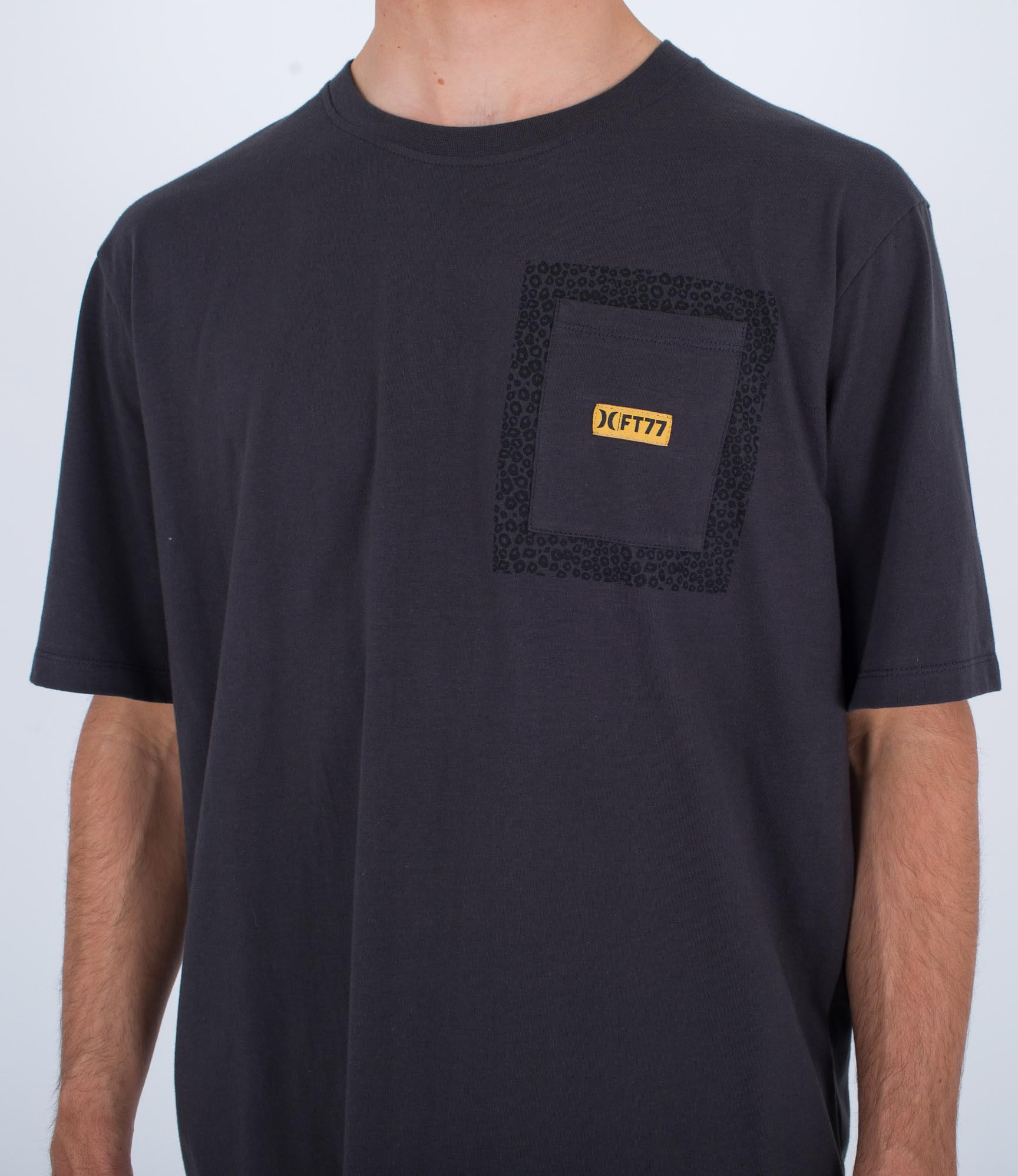 hurley-toledo-pocket-t-shirt-herren-m-schwarz-baumwolle image 5