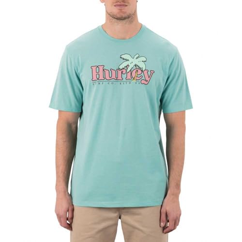 hurley-oz-t-shirt-herren-m-kurzarm-rundhals-frontprint image 5
