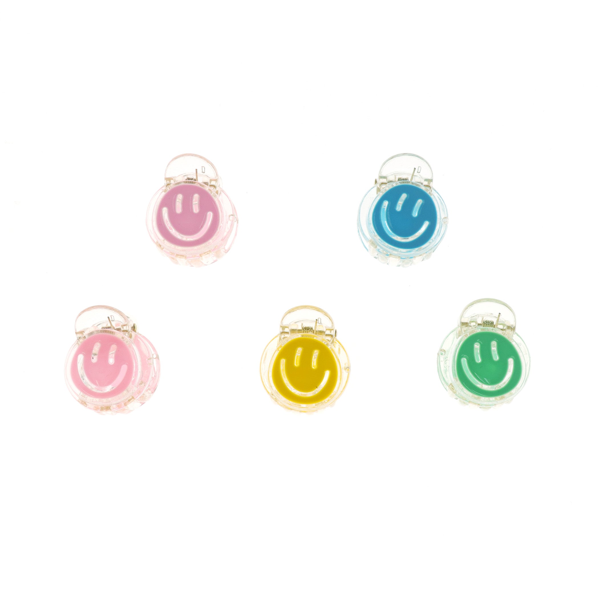 capelli-new-york-haarspangen-smiley-claw-clips-5er-pack image 2