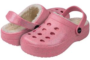 capelli-new-york-girls-clogs-glitzer-clog-1-2-mit-fell-gef-ttert image 3