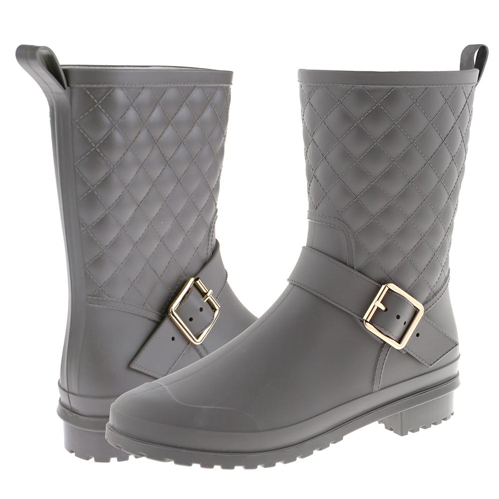 capelli-new-york-ladies-rain-boots-gummistiefel-grau-matt image 2