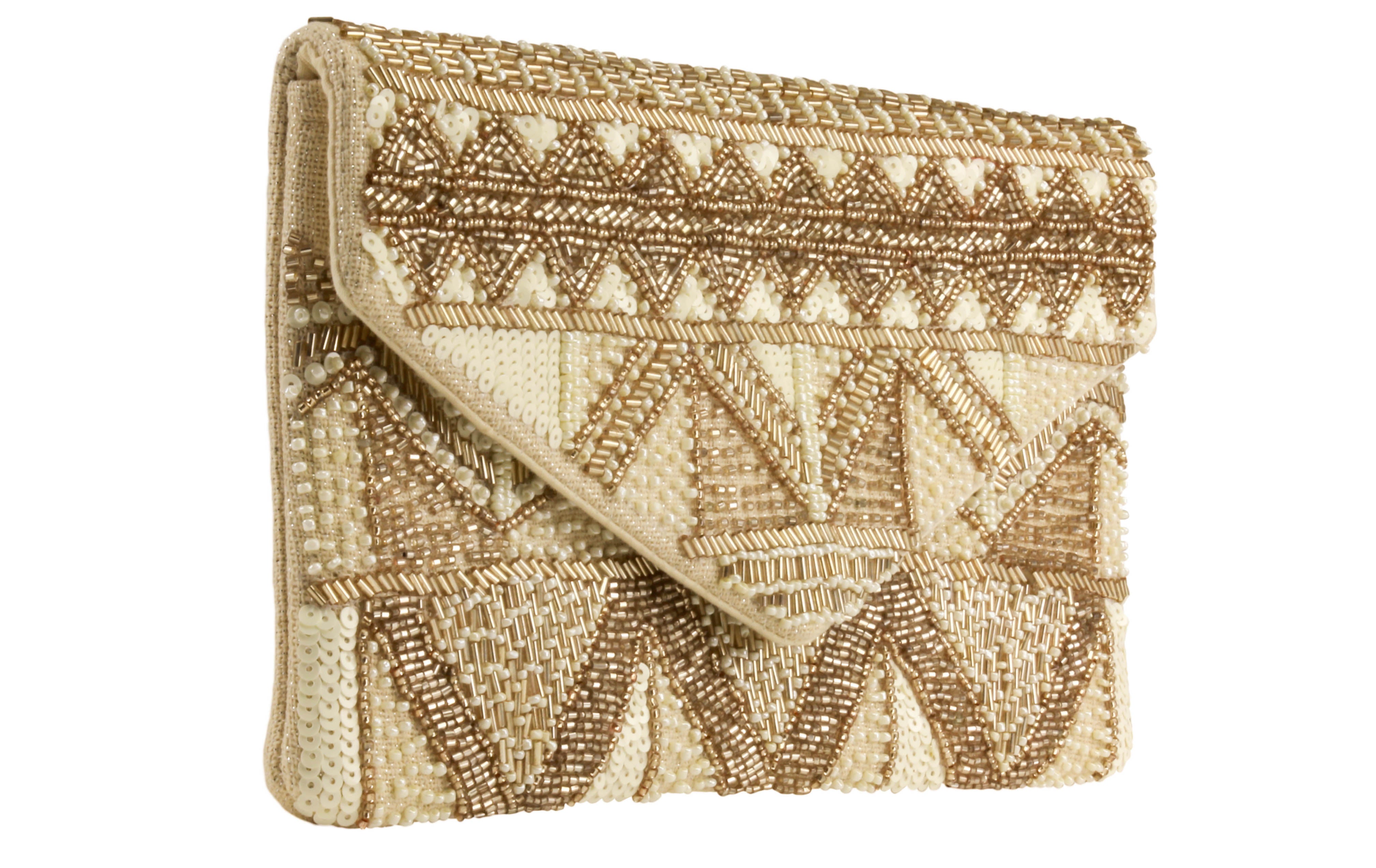 capelli-new-york-clutch-abendtasche-perlen-mit-kette image 3