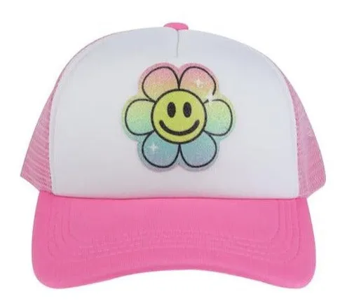 capelli-new-york-flower-smiley-trucker-cap-rosa-m-dchen image 1