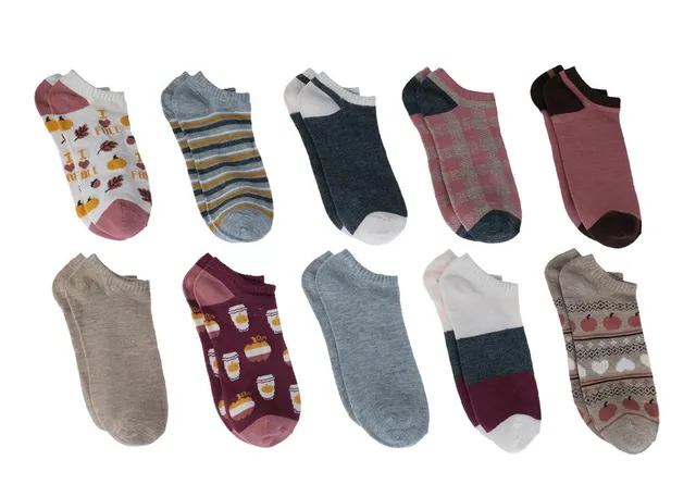 capelli-new-york-i-heart-fall-sneaker-socken-10er-pack image 1