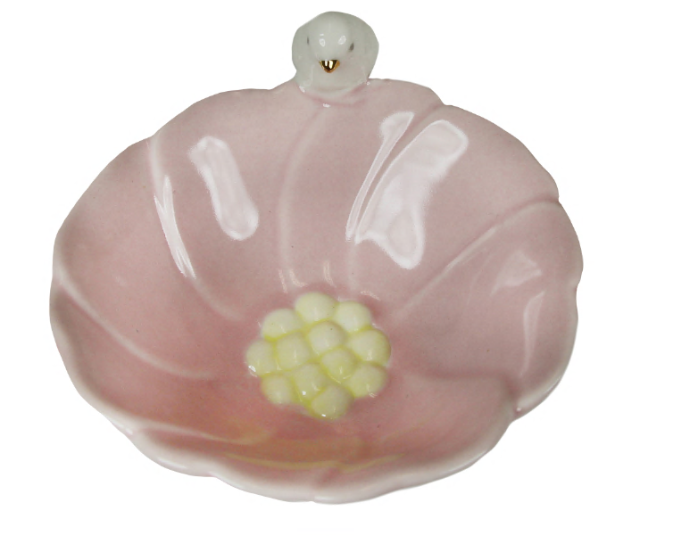 capelli-new-york-bird-flower-schmuckschale-keramik-5-inch image 2