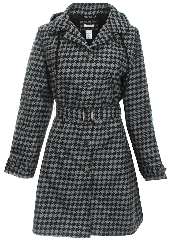 capelli-new-york-ladies-rain-coats-regenmantel-hahnentritt-m image 1