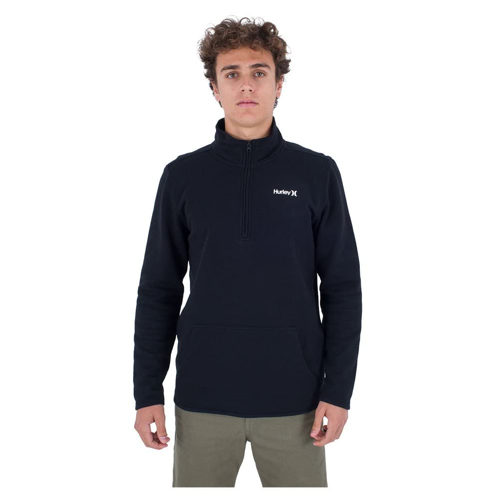 hurley-o-o-track-fleece-sweatshirt-m-schwarz image 3
