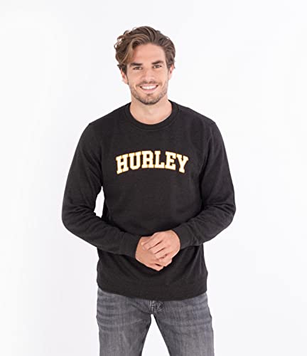 hurley-capetown-varsity-crew-sweatshirt-l-schwarz image 8