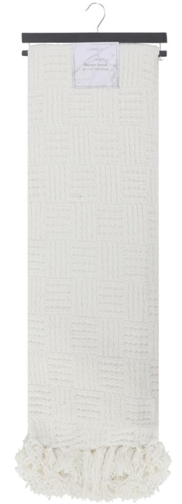 capelli-new-york-woven-throw-decke-mit-fransen-127x190-cm image 1