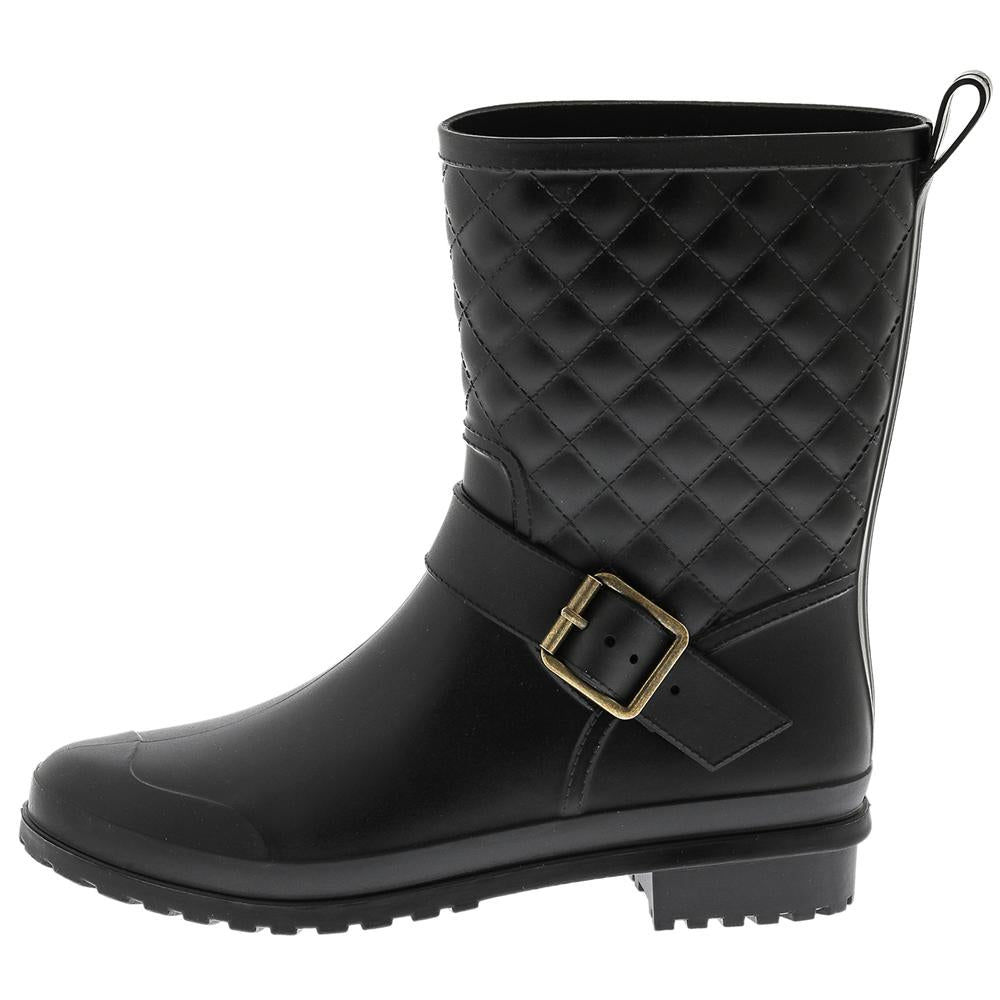capelli-new-york-gummistiefel-damen-schwarz-matt-wadenhoch image 3