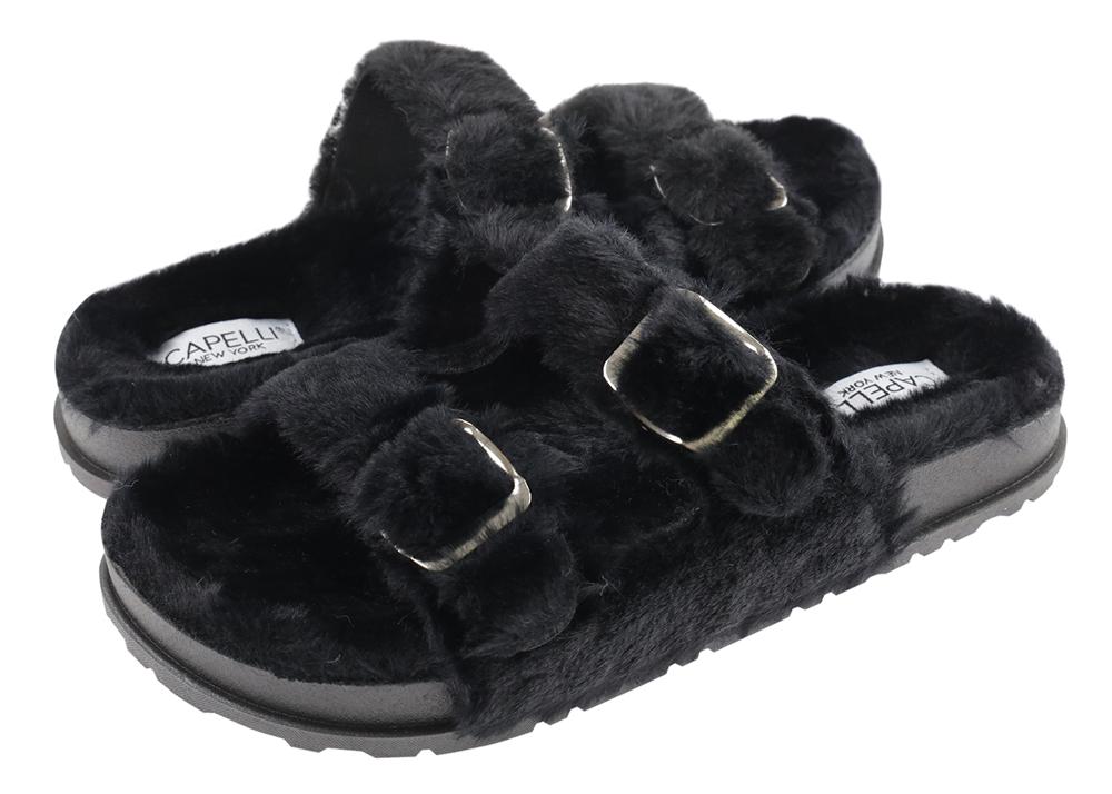 capelli-new-york-double-strap-slide-fell-pantoletten-gr-6 image 2