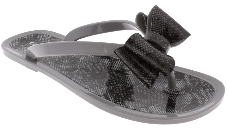 capelli-new-york-ladies-flip-flops-jelly-grau-floral-gr-8 image 1