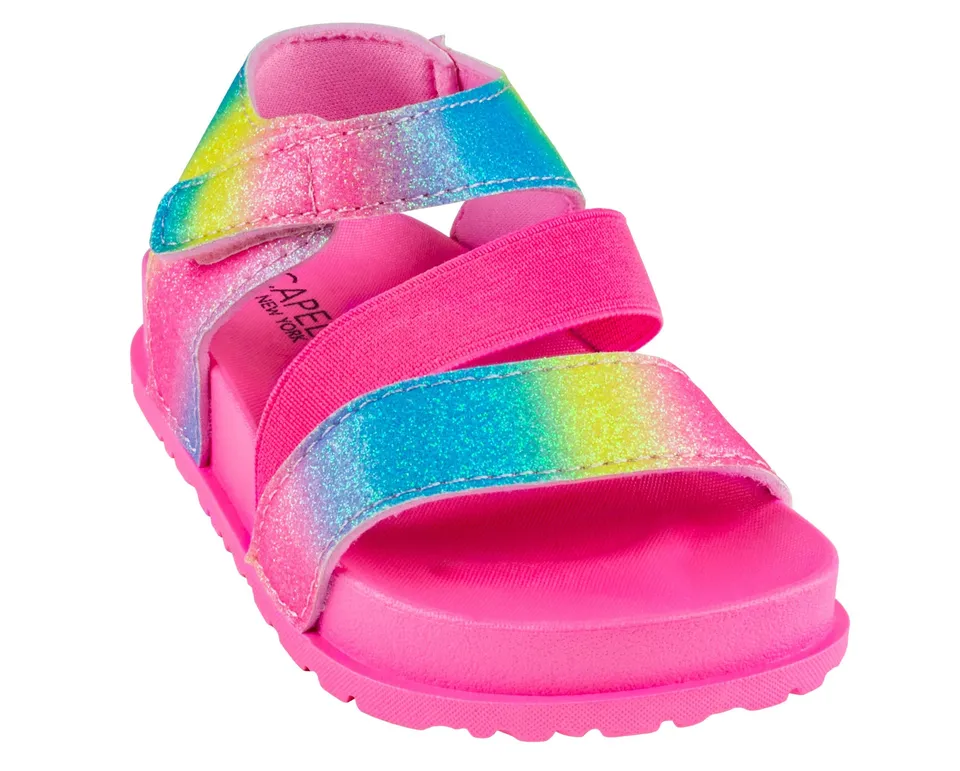 capelli-new-york-toddler-slippers-glitzer-sandalen-mit-klett image 1