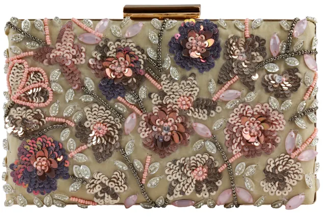 capelli-new-york-ladies-beaded-clutch-perlen-abendtasche-mit-kette-2 image 1