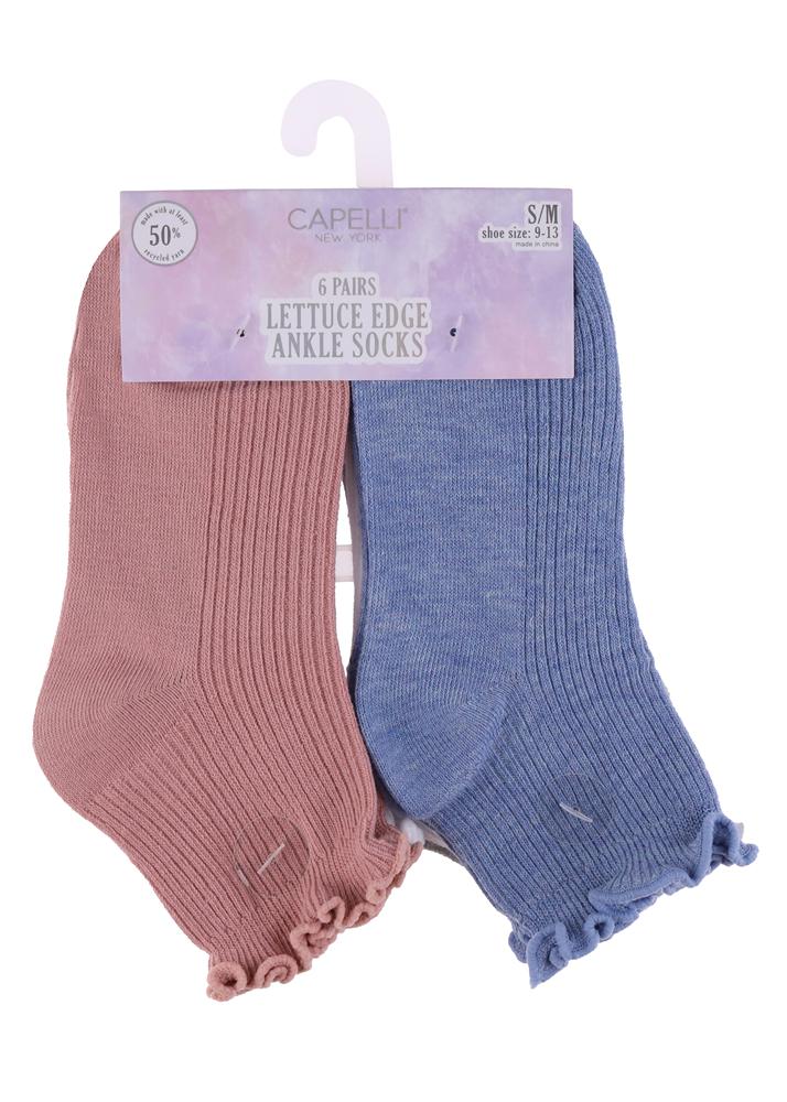 capelli-new-york-basics-lettuce-edge-socken-damen-6er-pack-kn-chel image 2