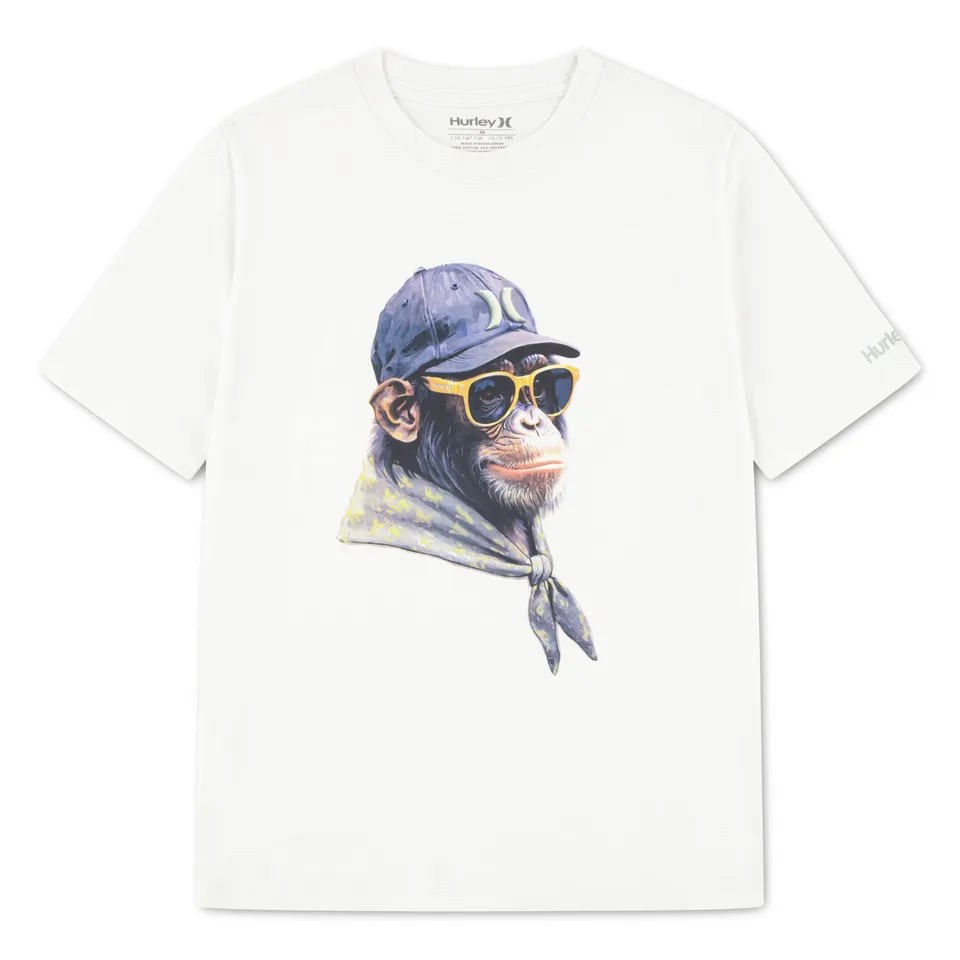 hurley-89072-grafik-t-shirt-kinder-8-10-jahre-kurzarm image 1