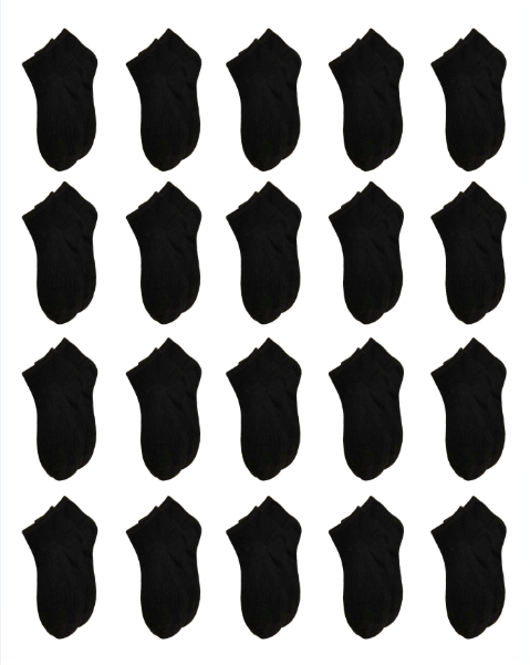 capelli-new-york-ladies-socks-low-cut-socken-schwarz-20er image 1