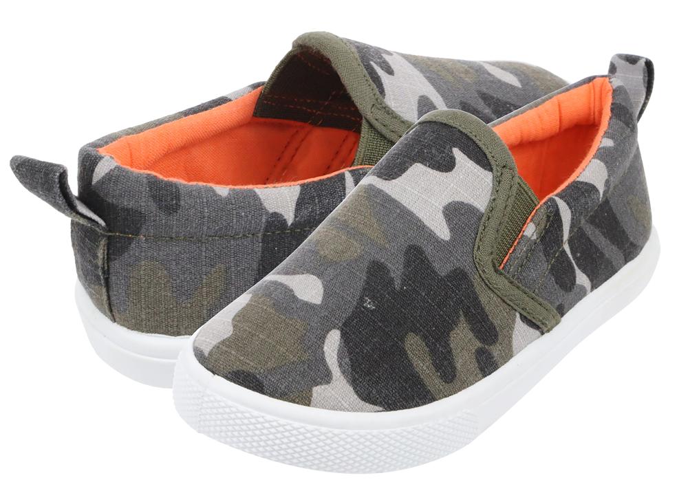 capelli-new-york-toddler-sneakers-camo-slip-on-jungen-canvas-grau image 2