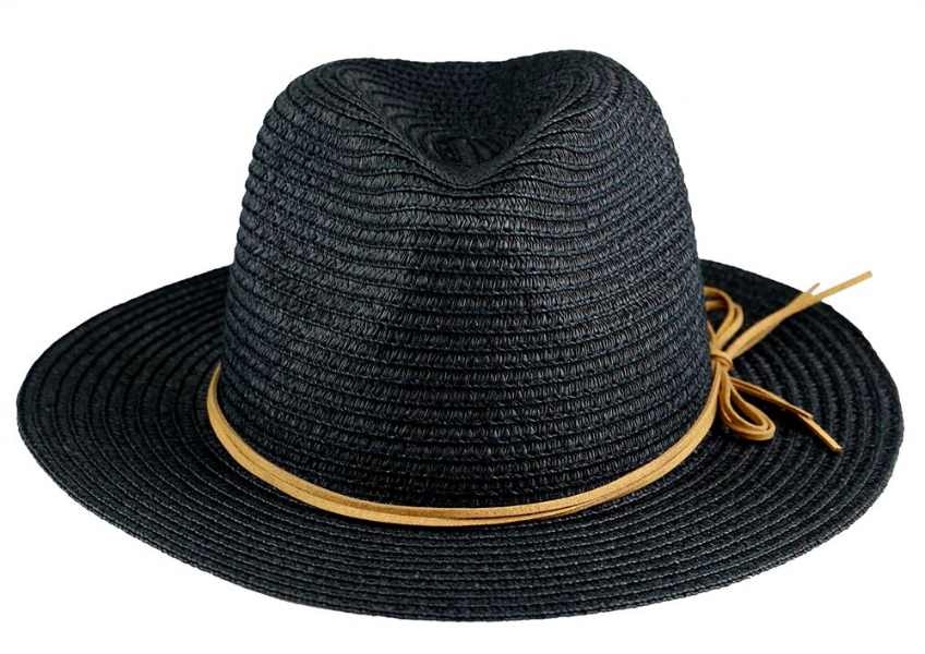 capelli-new-york-ladies-hats-fedora-papiergeflecht-schwarz image 1
