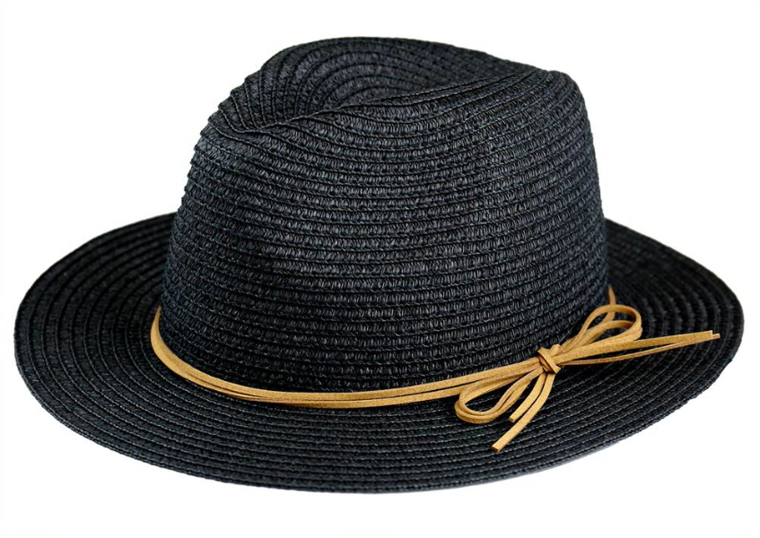 capelli-new-york-ladies-hats-fedora-papiergeflecht-schwarz image 3