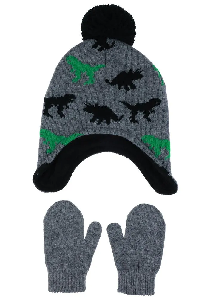 capelli-new-york-dino-m-tze-handschuhe-set-grau-2-tlg image 1