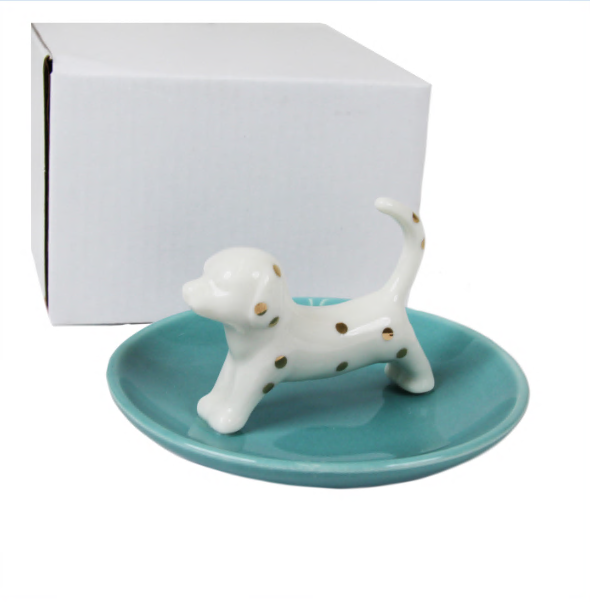 capelli-new-york-trinket-trays-dackel-schmuckschale-keramik-gefleckt image 6