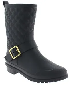 capelli-new-york-gummistiefel-damen-schwarz-matt-wadenhoch image 1