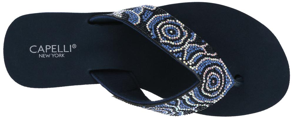capelli-new-york-ladies-flip-flops-navy-zehentrenner-keil image 4