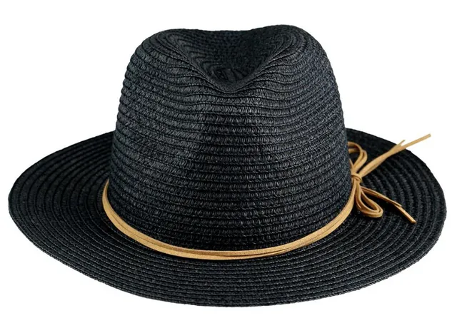 capelli-new-york-ladies-hats-fedora-papiergeflecht-schwarz image 1