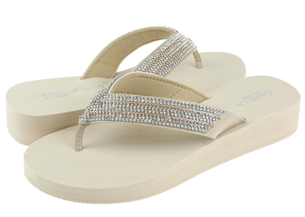 capelli-new-york-ladies-flip-flops-keil-natur-gem-gr-8 image 2