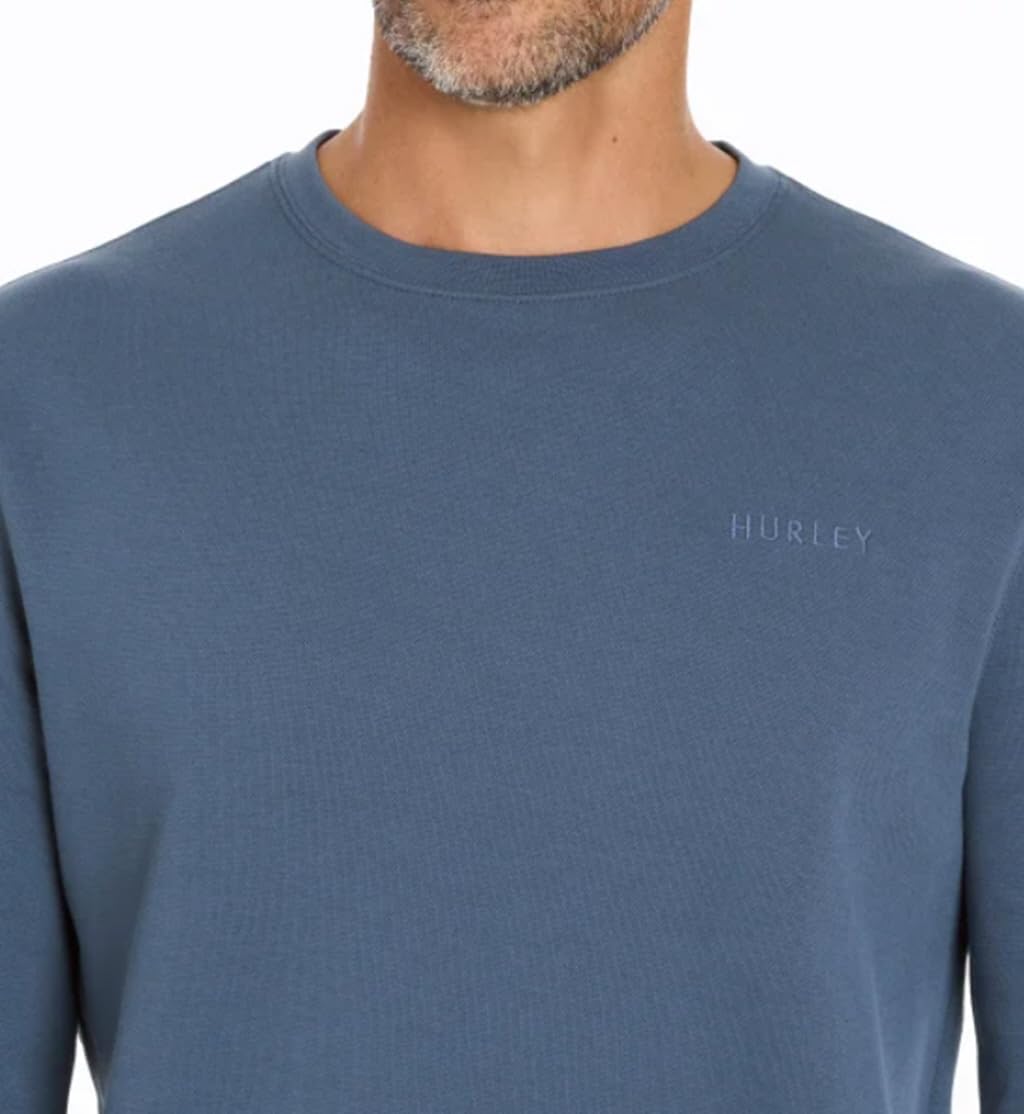 hurley-herren-sweatshirt-rundhals-langarm-gr-m-grau image 4