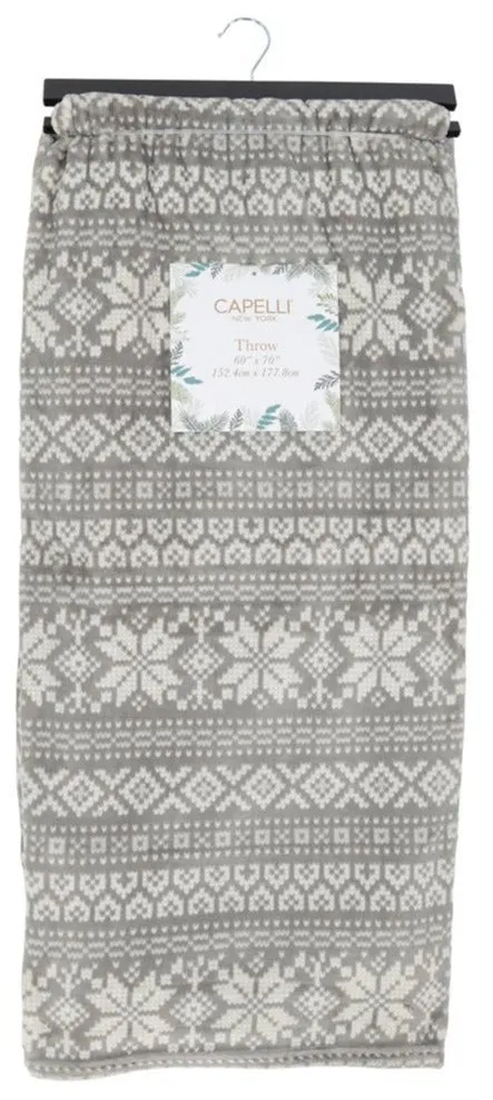 capelli-new-york-fairisle-micro-kuscheldecke-60x70-cozy-muster image 1
