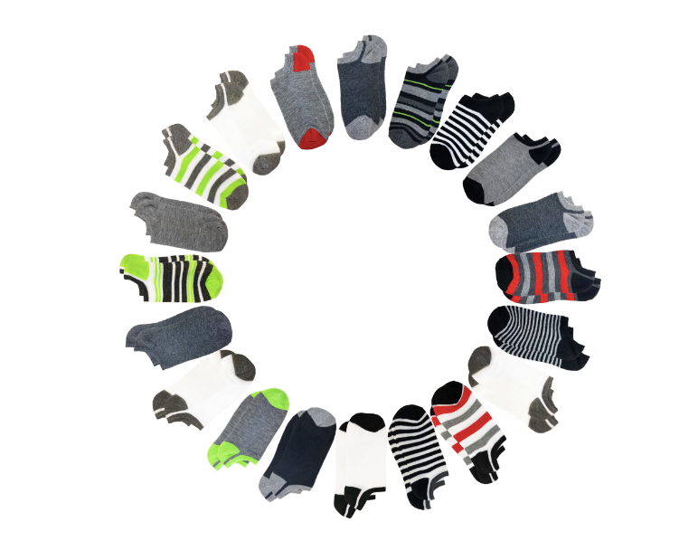 capelli-new-york-ladies-socks-no-show-socken-20er-pack-bunte-streifen image 2