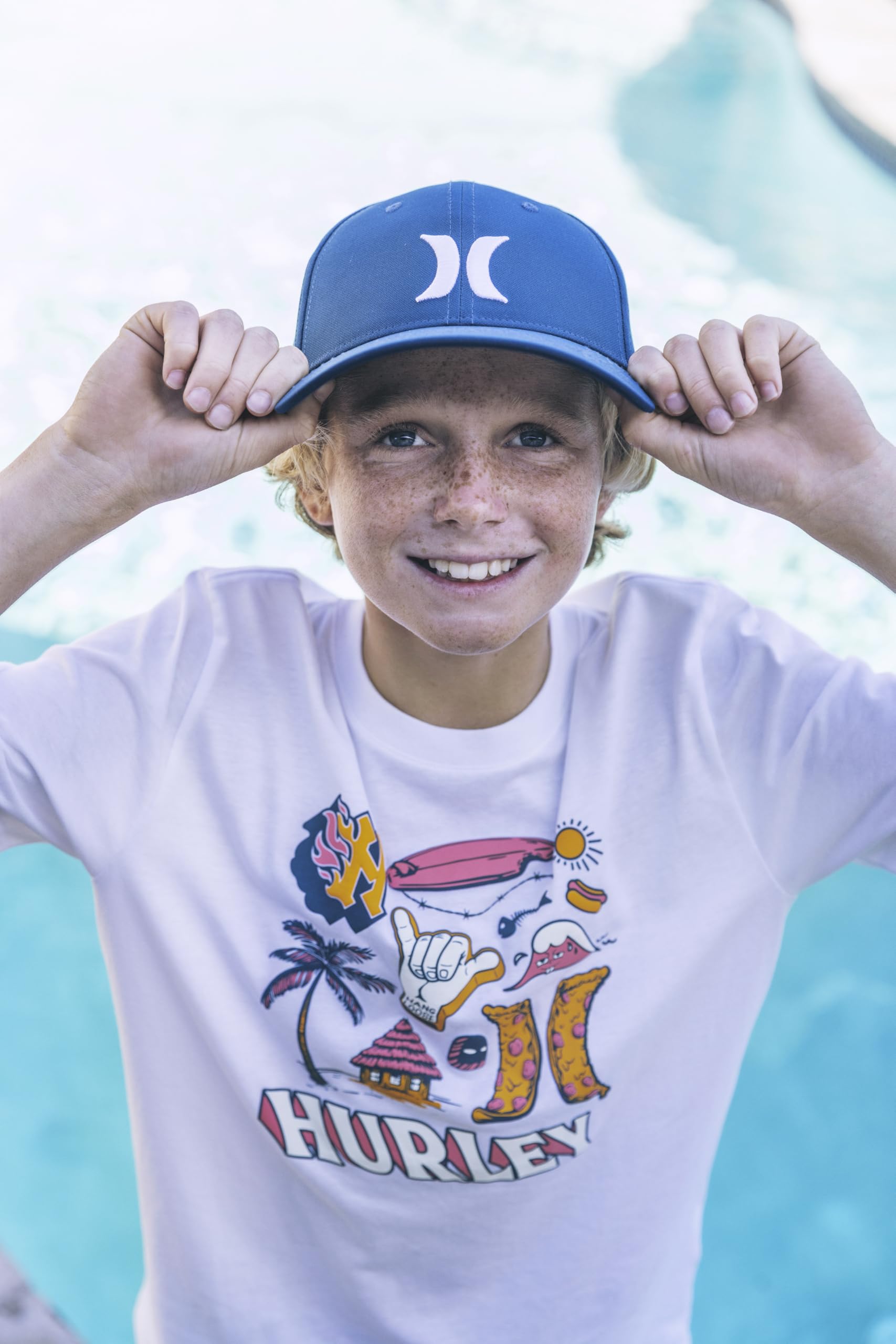 hurley-a7296-kappe-jungen-blau-verstellbar image 4