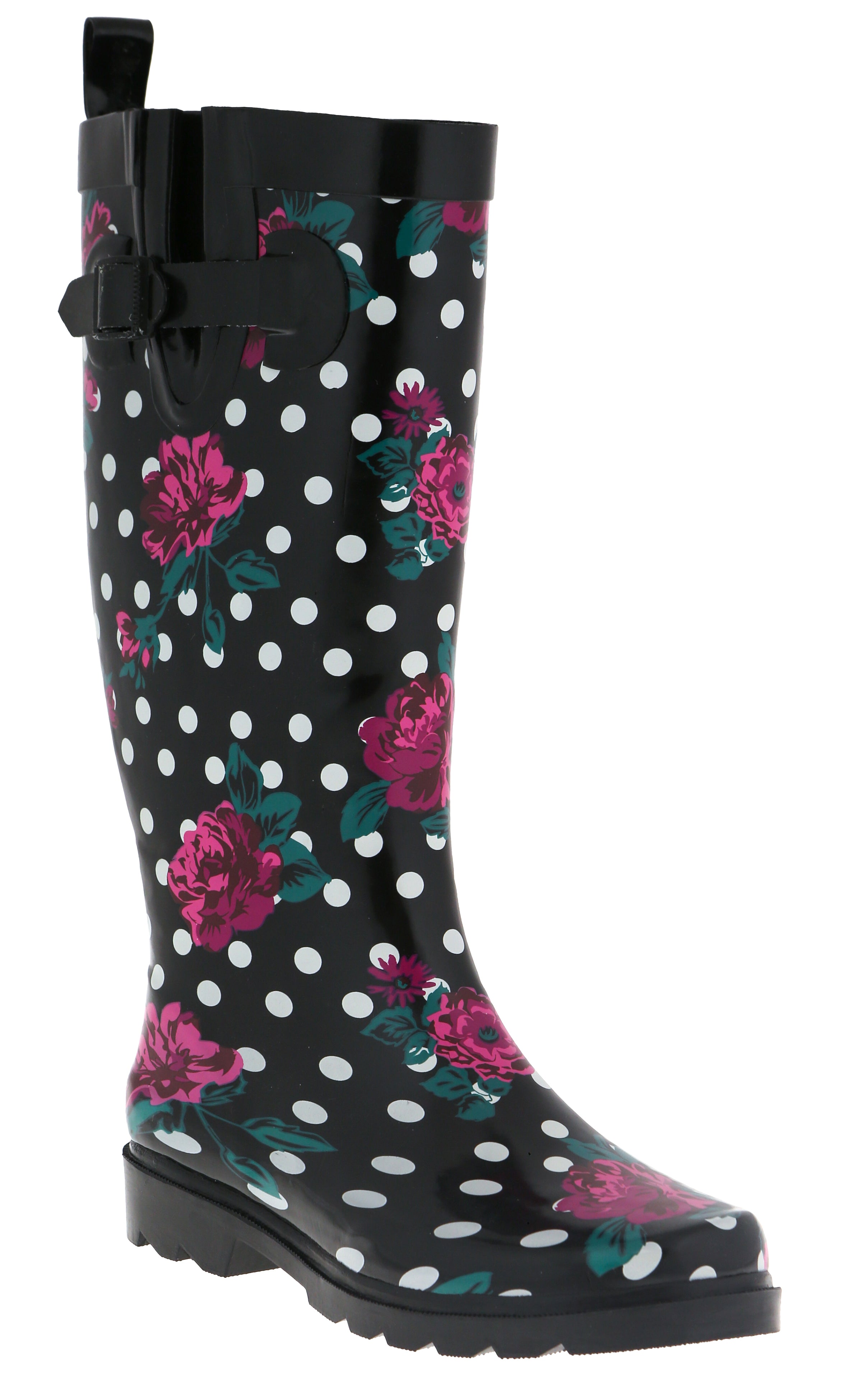 capelli-new-york-ladies-rain-boots-floral-dots-gummistiefel-gr-e-8-wasserdicht image 2