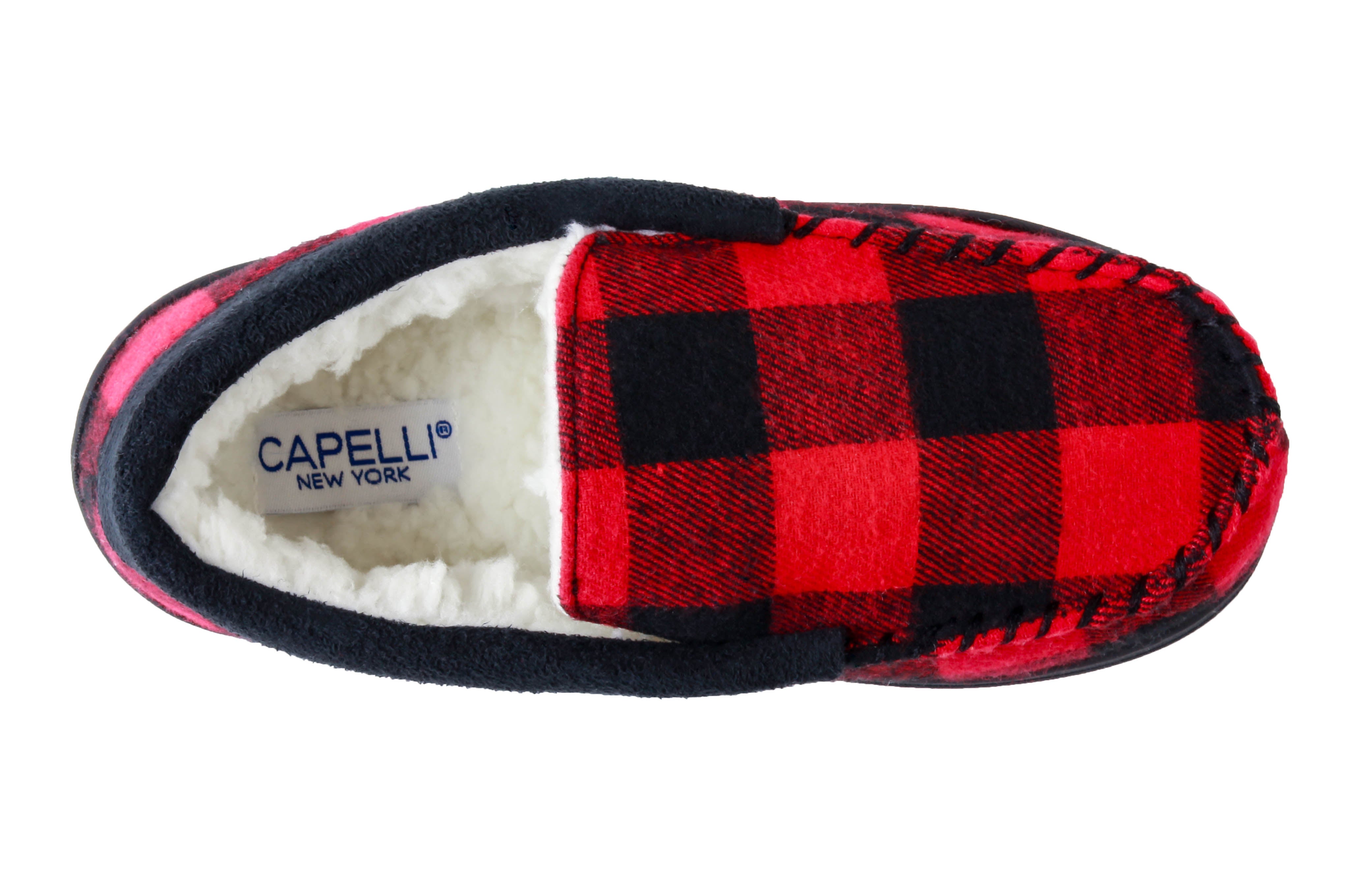 capelli-new-york-boys-slippers-mokassin-hausschuhe-buffalo-karo-m image 4