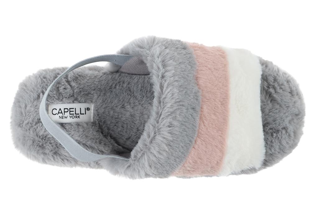 capelli-new-york-ladies-slippers-faux-fur-slide-slipper-hausschuhe image 5