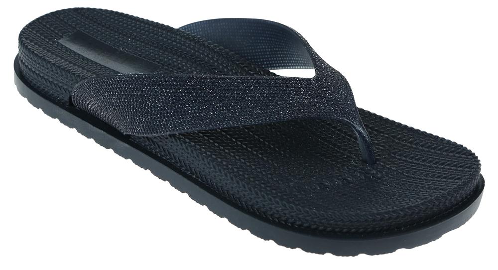 capelli-new-york-ladies-flip-flops-navy-glitzer-gr-7 image 1