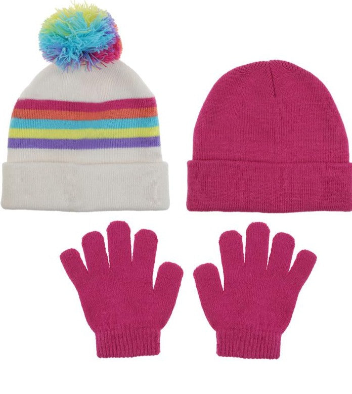 capelli-new-york-girls-m-tze-handschuhe-set-3tlg-pompon image 1
