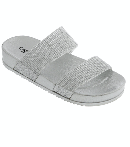 capelli-new-york-girls-flip-flops-silver-glitter-sandale-silber image 1
