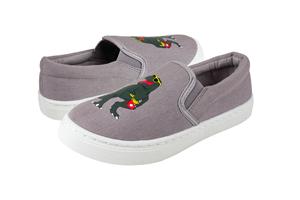 capelli-new-york-happy-dino-slip-on-sneaker-jungen-canvas image 2