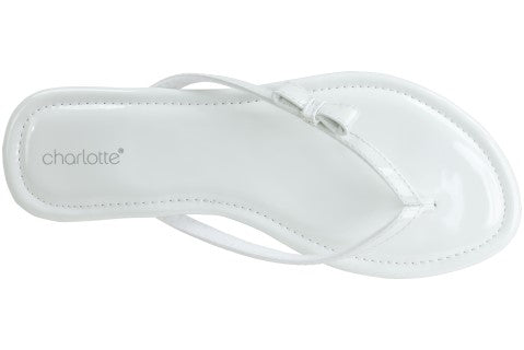 capelli-new-york-charlotte-flip-flops-damen-keil-schleife-lack image 4