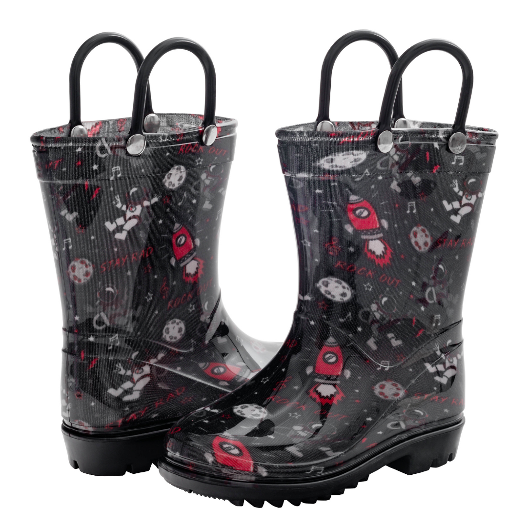 capelli-new-york-toddler-boys-shiny-rockstar-astronaut-gummistiefel-wasserdicht image 2