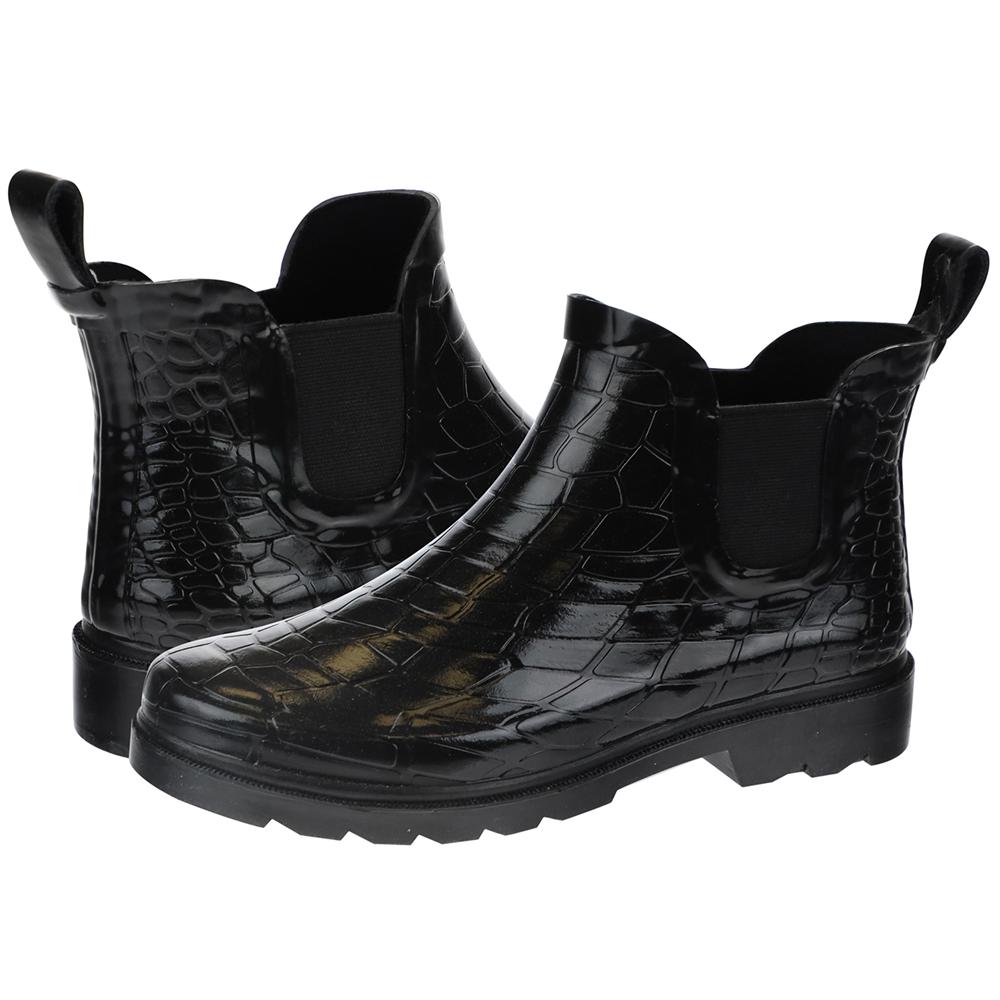 capelli-new-york-ladies-shiny-croco-regenstiefel-kurz-gl-nzend image 2