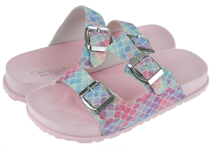 capelli-new-york-mermaid-scale-glitter-double-strap-sandale-m-dchen image 2